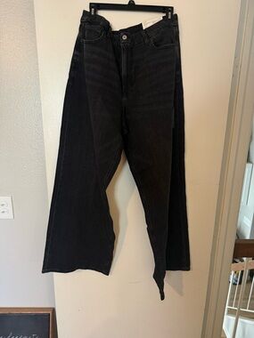 American Eagle Outfitters Black Wide Leg Flare Jeans